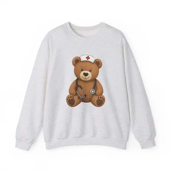 Ours en Peluche Infirmière - Sweat col  Rond