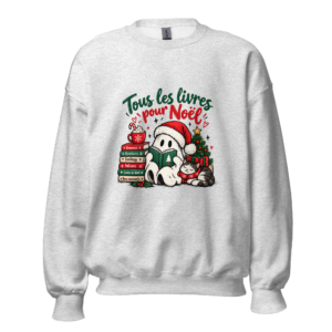 unisex-crew-neck-sweatshirt-ash-front-6abd2f6a76abd Sweatshirt Cosy Hiver & Livres